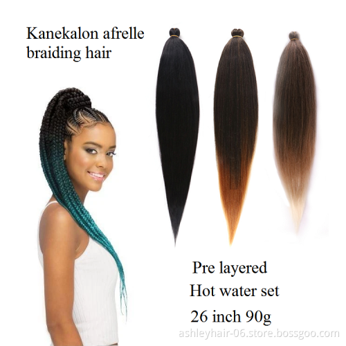 480G Africa Cheap Extra Long Big Super Ombe Blond Pp Pre Stretch Quick Easy Extension Braid Hair With Custom Packaging